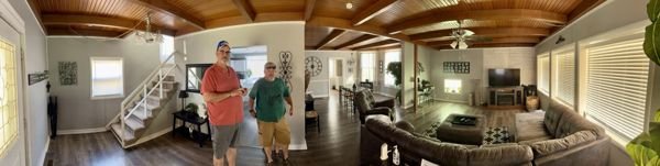 A panoramic view inside our reunion house — photo 1