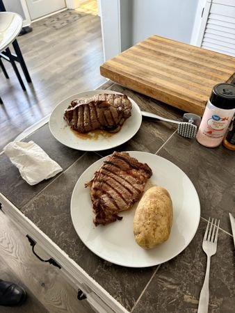 Steaks back at the house — photo 39